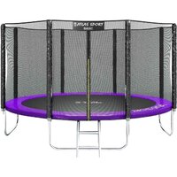 Atlas Sport 435 см - 14ft Basic (с лестницей, внешняя сетка, сливовый) Image #1