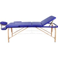 Atlas Sport 60 см складной 3-с деревянный (синий) Image #3