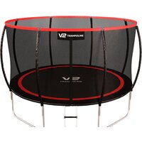 V2 Trampoline Redline 12FT 374 см (с внешней сеткой и лестницей)