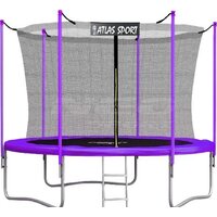 Atlas Sport 312 см - 10ft (с лестницей, внутренняя сетка, сливовый)
