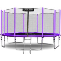 Atlas Sport 465 см - 15ft Basic (с лестницей, внешняя сетка, сливовый) Image #1