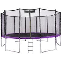 Atlas Sport 490 см - 16ft Pro (с лестницей, внешняя сетка, сливовый) Image #1
